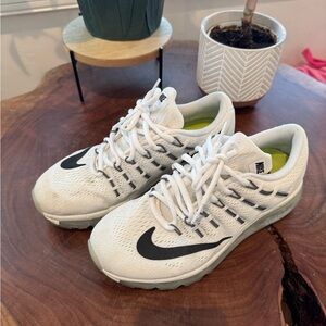 Nike White and Black Running Shoes